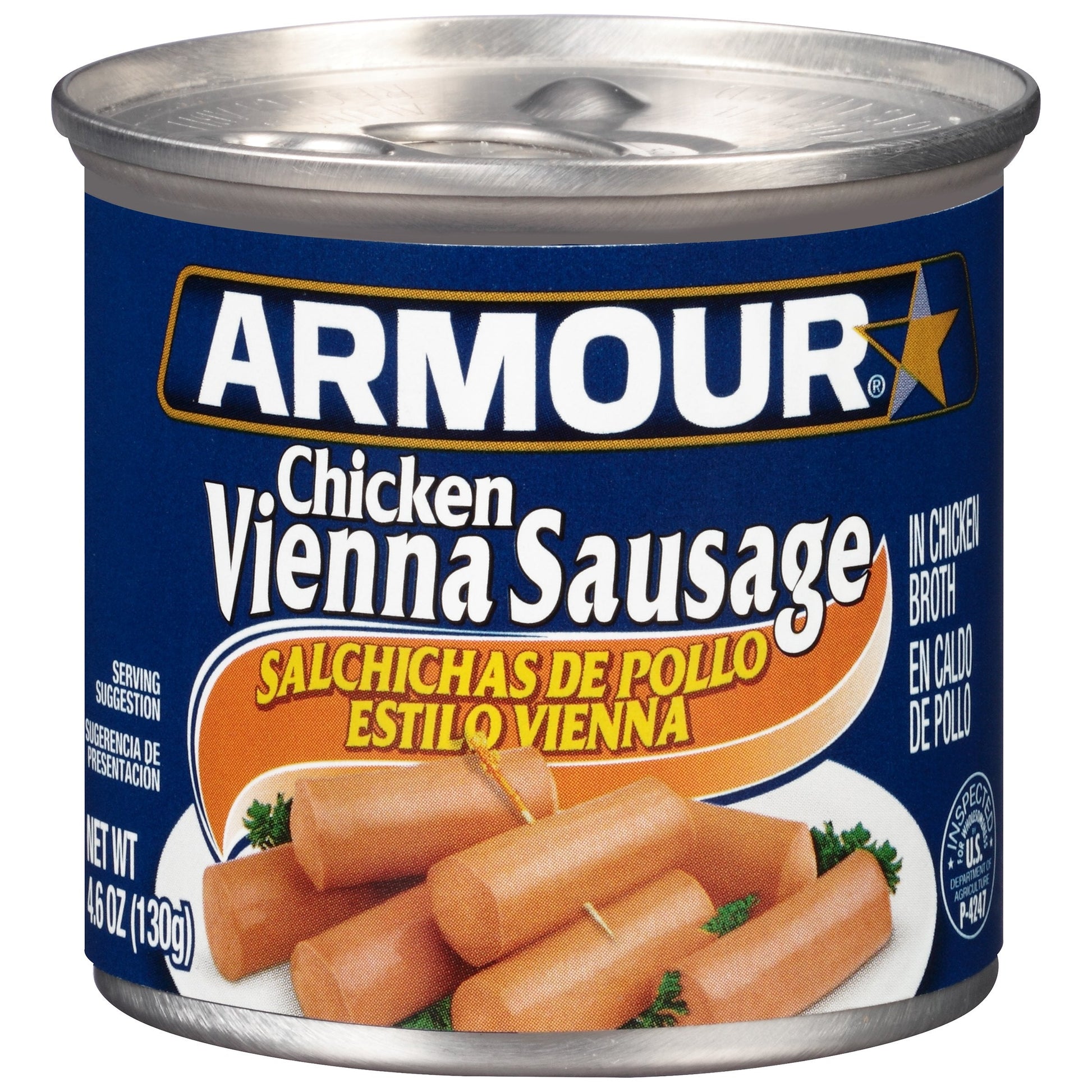 Armour Chicken Vienna Sausage; 4.6 Ounces; 24 Per Case - High Mart Wholesale