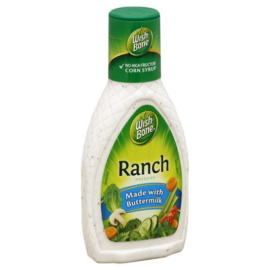 Wish-Bone Ranch Dressing Bottle; 8 Fluid Ounce; 12 Per Case