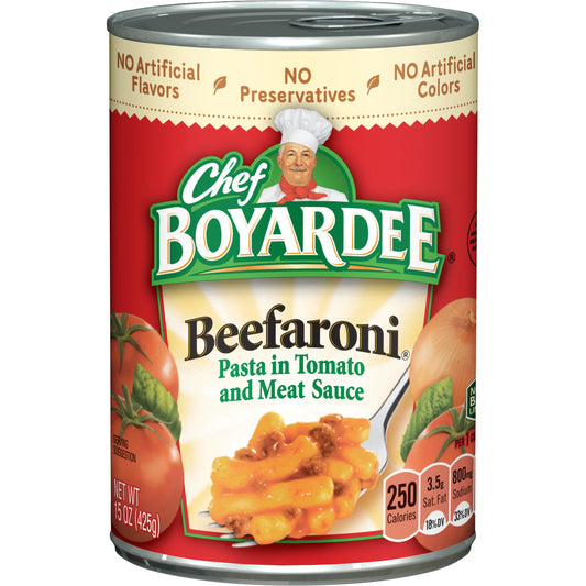Chef Boyardee Pasta Chef Boyardee Beefaroni; 15 Ounces; 24 Per Case - High Mart Wholesale