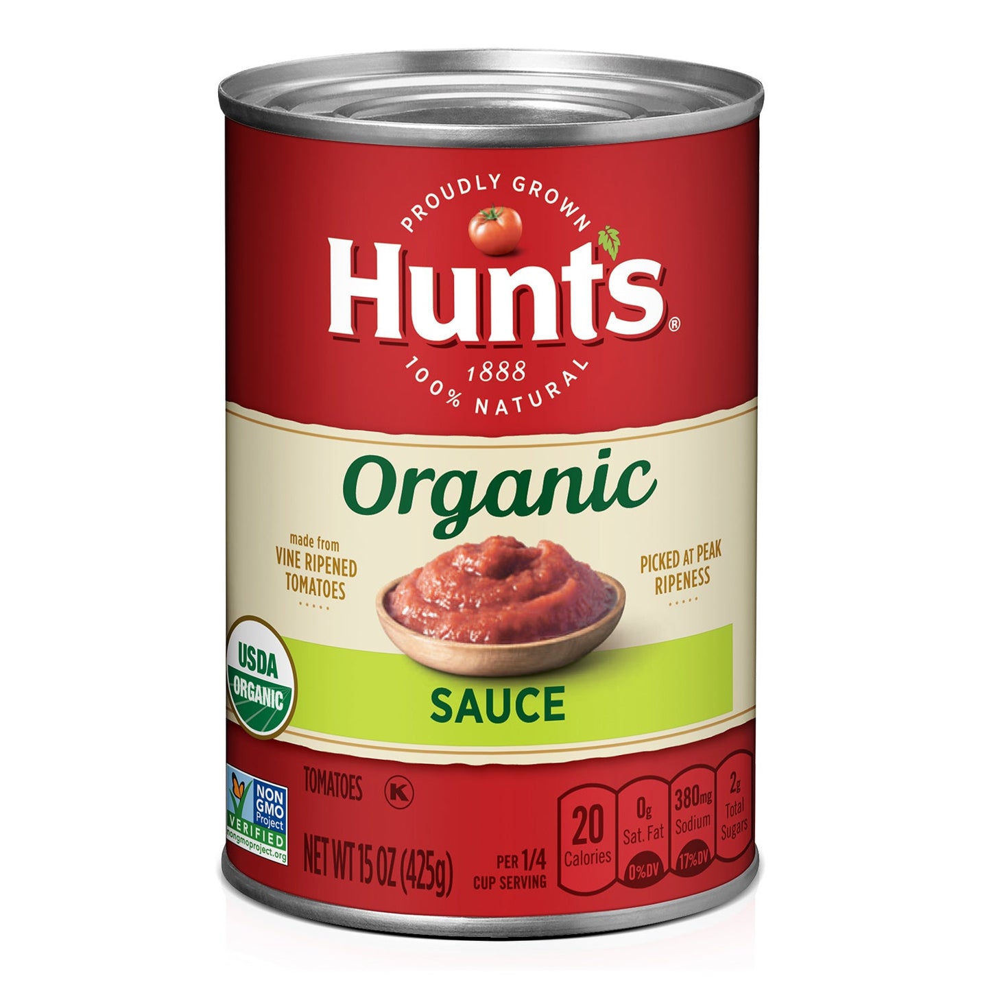 Hunt's Organic Tomato Sauce; 15 Ounces; 12 Per Case