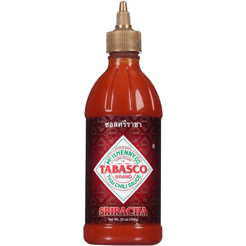 Tabasco Sriracha Hot Sauce Bottle; 20 Ounce; 6 Per Case