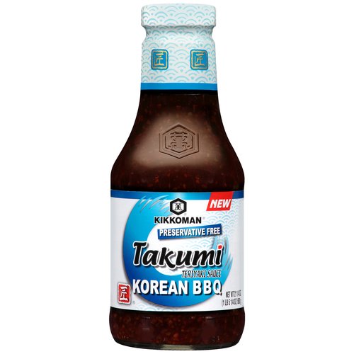 Kikkoman Teriyaki Korean Barbecue; 21.25 Ounces; 6 Per Case - High Mart Wholesale