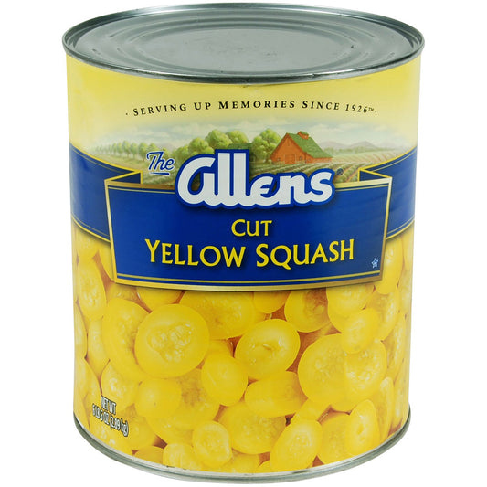 Allen Squash Yellow Cut Canned; 102 Ounce; 6 Per Case