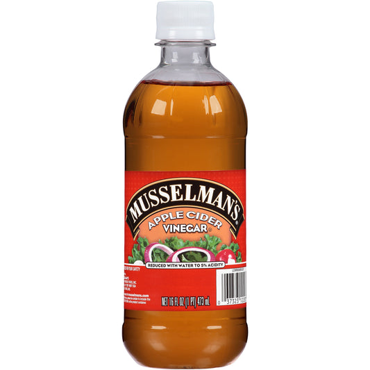 Musselman's Apple Cider Vinegar Bottle; 16 Fluid Ounce; 12 Per Case