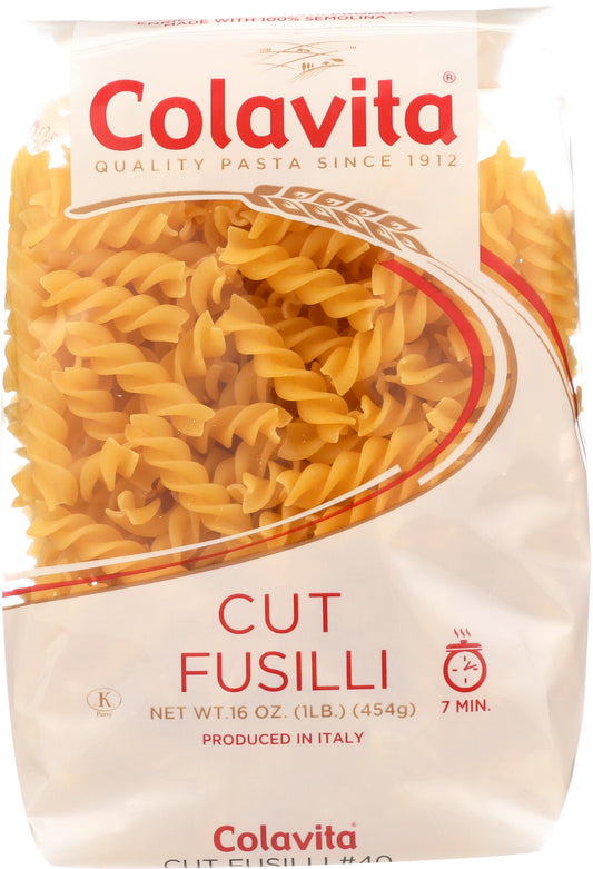 Colavita Cut Fusilli Pasta; 16 Ounce; 20 Per Case