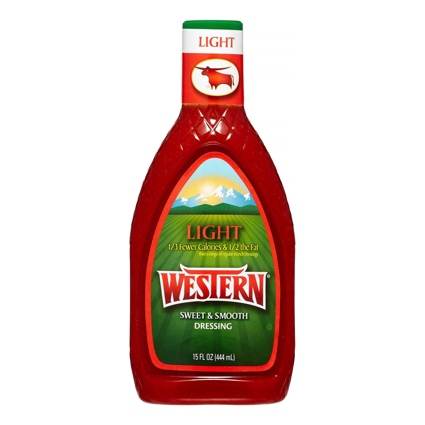 Western Salad Light Dressing Bottle; 15 Fluid Ounce; 6 Per Case