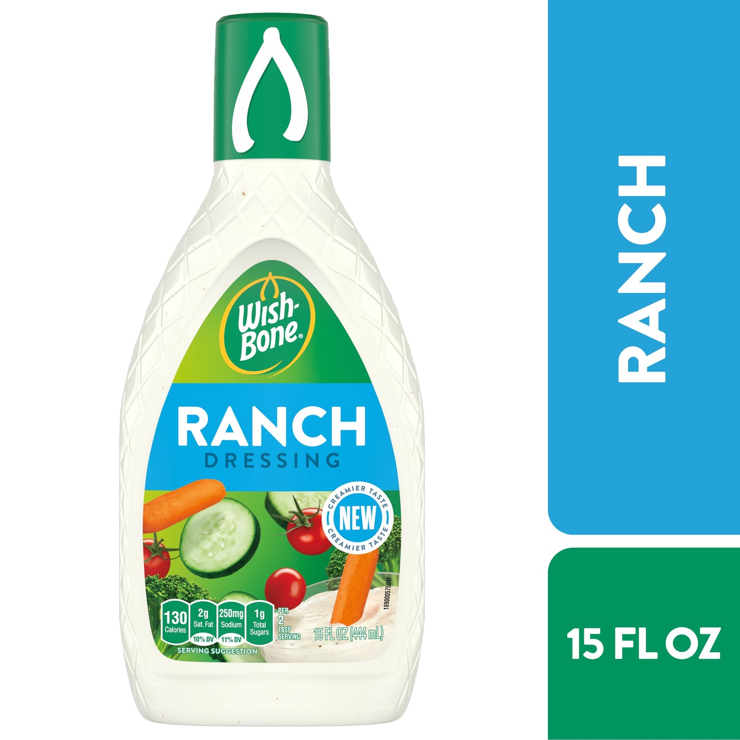 Wish-Bone Ranch Dressing Bottle; 15 Fluid Ounce; 6 Per Case