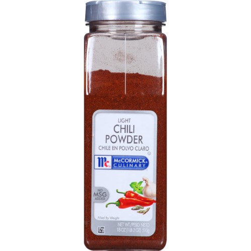 Mccormick Culinary Light Chili Powder; 18 Ounces; 6 Per Case - High Mart Wholesale