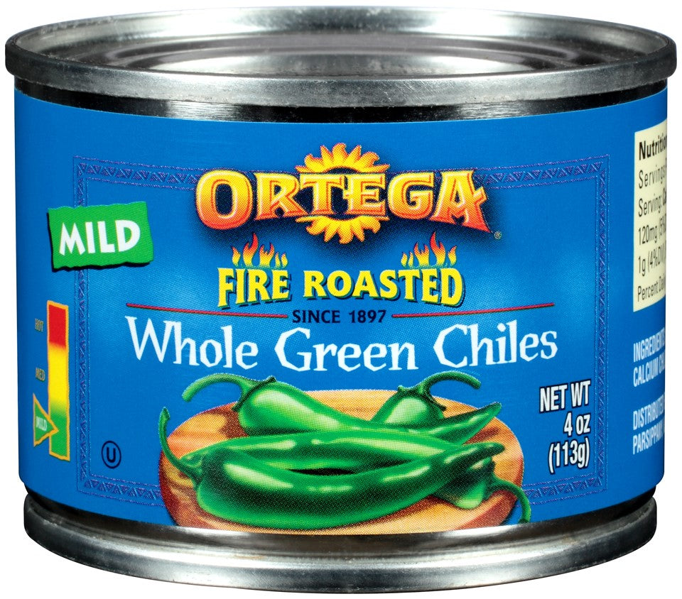 Ortega Ortega Whole Green Chiles; 4 Ounces; 24 Per Case