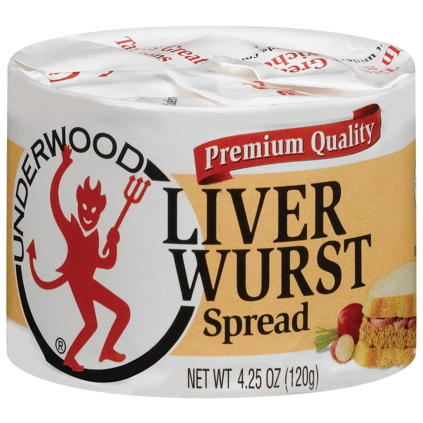 Underwood Meat Spreads Liverwurst; 4.25 Ounce; 24 Per Case - High Mart Wholesale