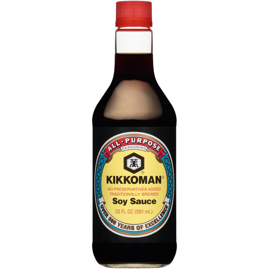 Kikkoman Soy Sauce; 591 Milliliter; 12 Per Case - High Mart Wholesale