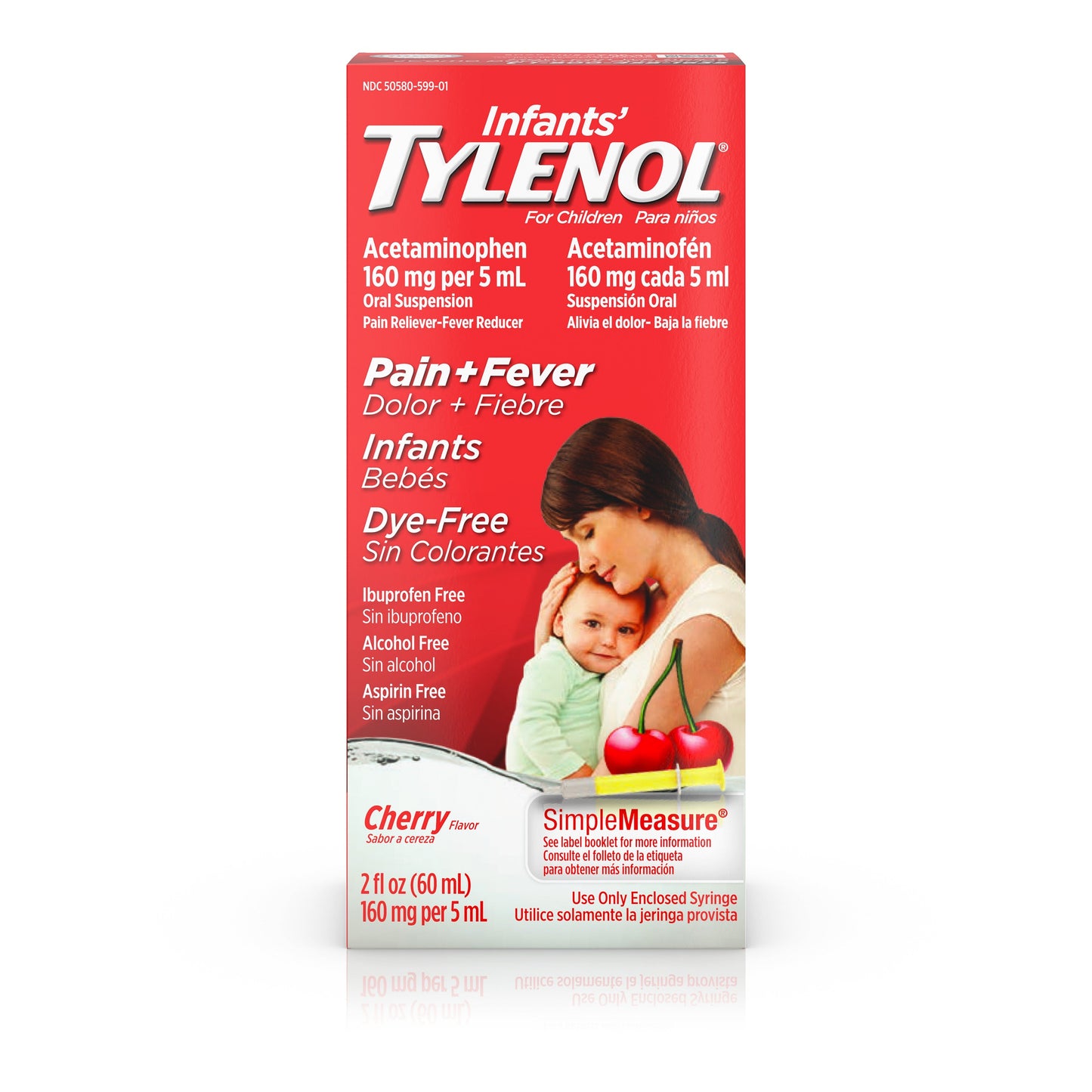 Tylenol Infants Cherry; 2 Fluid Ounces; 6 Per Box; 6 Per Case