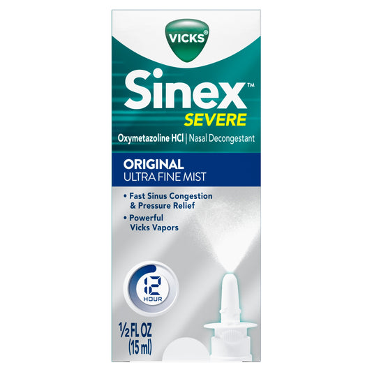 Vicks Spray Nasal Decongestant Sine; 0.5 Fluid Ounces; 4 Per Box; 8 Per Case