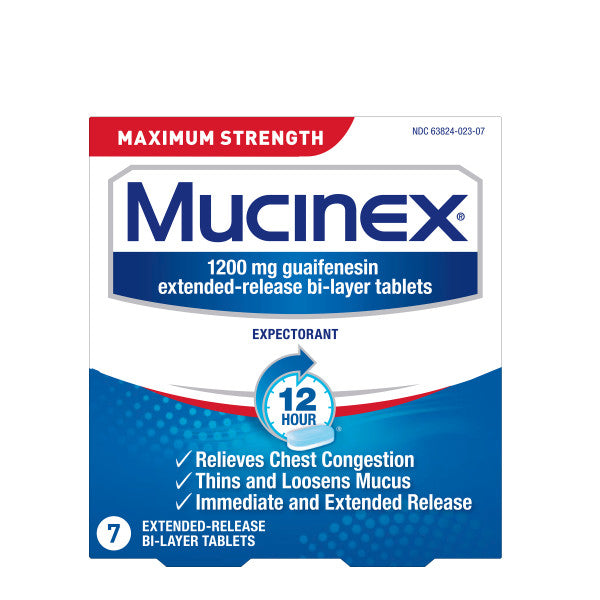 Mucinex Max Strength Extended Release Tablet; 7 Each; 4 Per Box; 6 Per Case - High Mart Wholesale