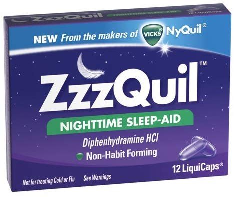 Vicks Zzzquil Nighttime Sleep Aid; Non-Habit Forming; Fall Asleep Fast And Wake Refreshed; 12 Count Liq...; 12 Count; 6 Per Box; 4 Per Case - High Mart Wholesale