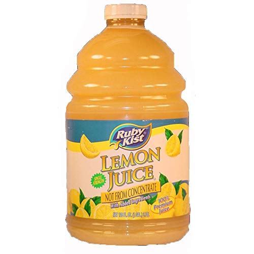Ruby Kist Lemon Juice Bottle; 1 Gallon; 4 Per Case