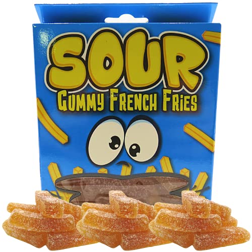 Sour Gummy French Fries Display Carton; 1.9 Ounces; 14 Per Box; 4 Per Case - High Mart Wholesale