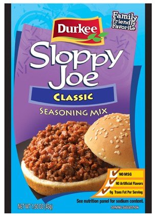 Durkee Sloppy Joe Seasoning Mix; 1.5 Ounce; 18 Per Case - High Mart Wholesale