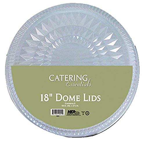 Handi-Foil Dome Lid Catering Essentials 18 Inch Round; 5 Each; 6 Per Case - High Mart Wholesale