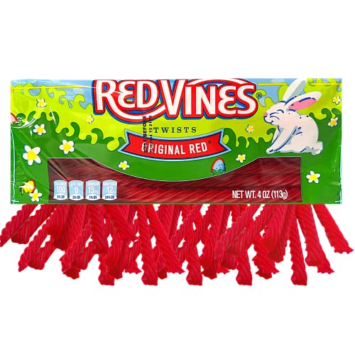 Red Vines Original Red Easter Tray Caddy; 4 Ounces; 9 Per Box; 4 Per Case - High Mart Wholesale