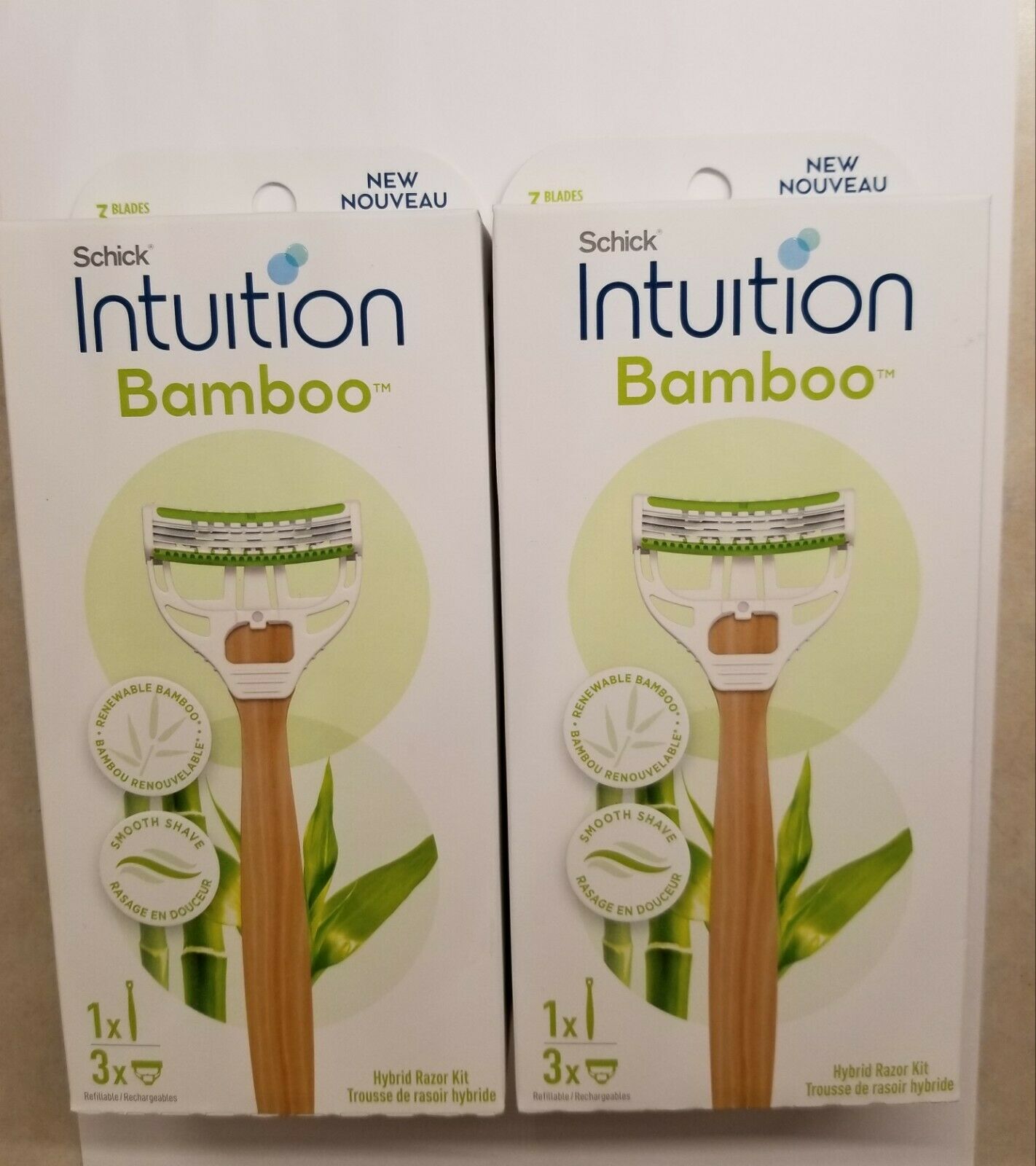 Schick Intuition Bamboo 3K; 1 Count; 3 Per Box; 4 Per Case - High Mart Wholesale