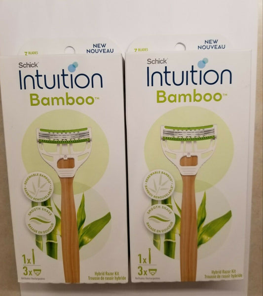 Schick Intuition Bamboo 3K; 1 Count; 3 Per Box; 4 Per Case - High Mart Wholesale