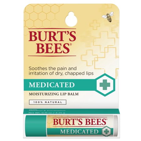 Burt's Bees Lip Balm Medicated Blister; 0.15 Ounces; 6 Per Box; 8 Per Case - High Mart Wholesale