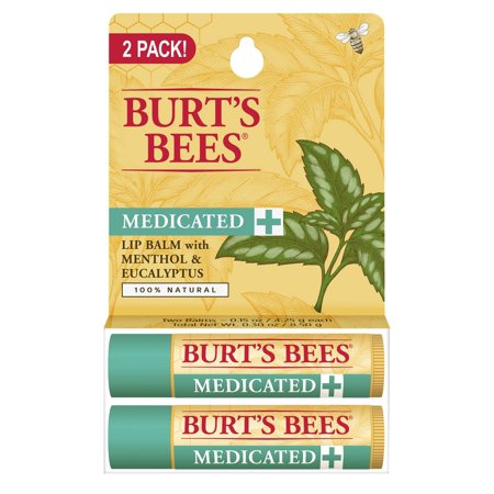 Burt's Bees Lip Balm Medicated; 0.3 Ounce; 6 Per Box; 8 Per Case - High Mart Wholesale