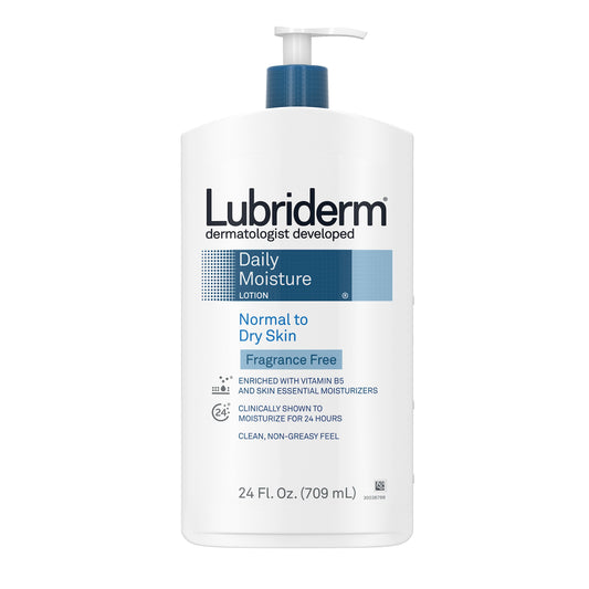 Lubriderm Daily Moisturizer Fragrance Free; 24 Fluid Ounces; 3 Per Box; 4 Per Case - High Mart Wholesale