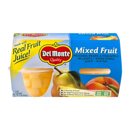 Del Monte In 100% Juice Mixed Fruit; 16 Ounces; 6 Per Case