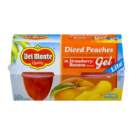 Del Monte Gelatin Banana & Strawberry With Peach; 4.5 Ounce; 6 Per Case