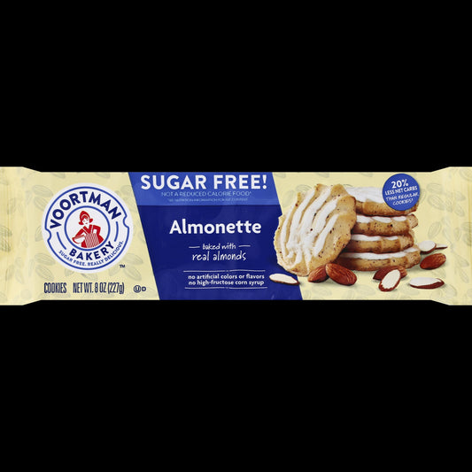 Voortman Sugar Free Almonette; 8.01 Ounce; 12 Per Case - High Mart Wholesale