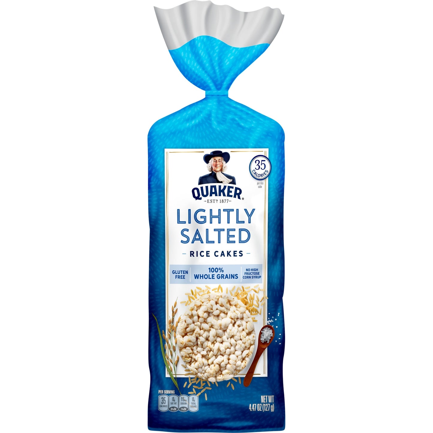 Quaker Lightly Salted Rice Cakes; 4.47 Ounces; 12 Per Case