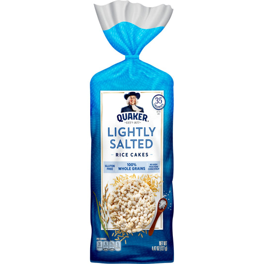 Quaker Lightly Salted Rice Cakes; 4.47 Ounces; 12 Per Case