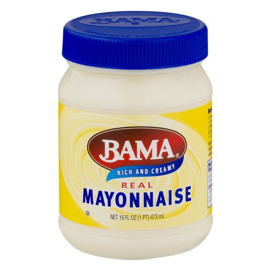 Bama Mayonnaise Jar; 16 Fluid Ounce; 12 Per Case - High Mart Wholesale