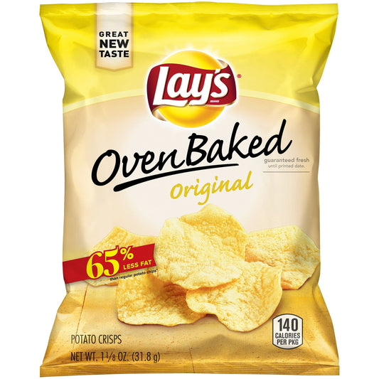 Lay's Regular  Baked Potato Chips; 1.125 Ounce; 64 Per Case