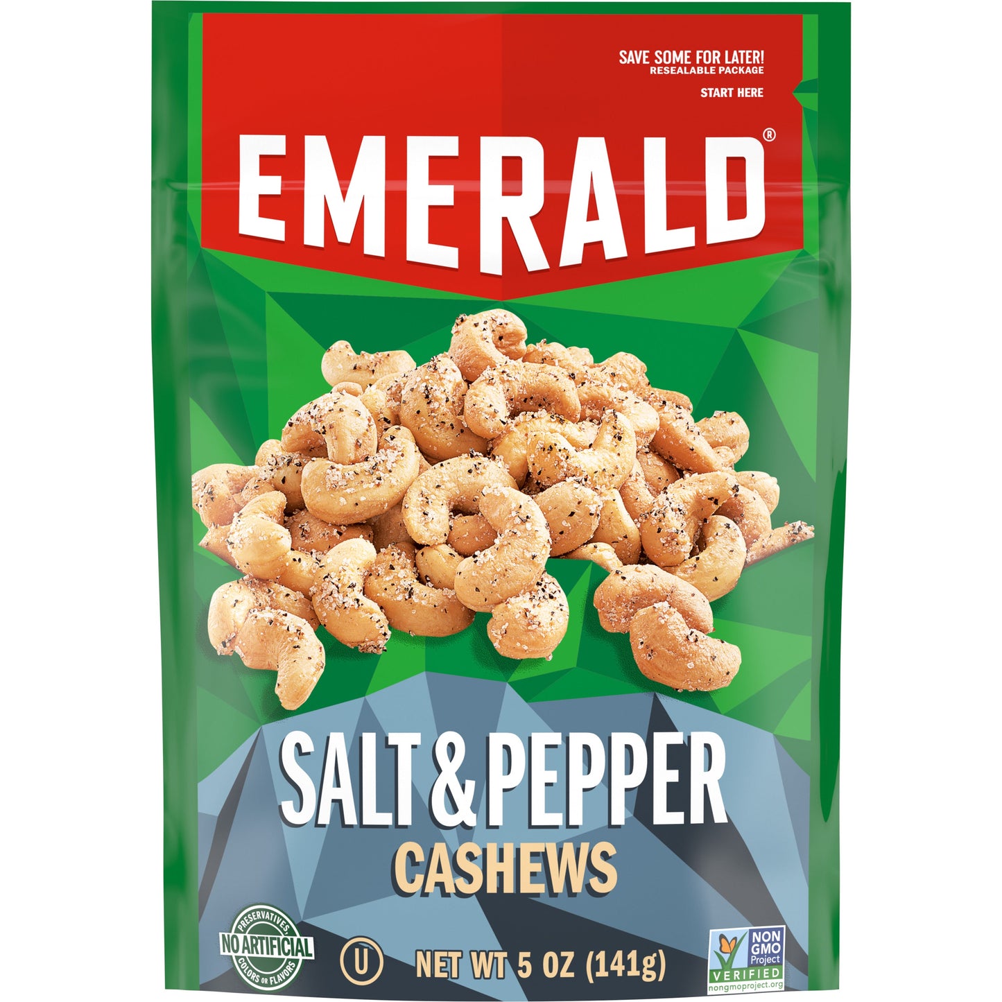 Emerald Cashew Sea Salt Pepper; 5 Ounce; 6 Per Case