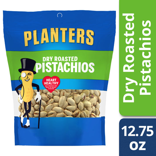 Planters Dry Roasted Pistachio Snack; 12.75 Ounces; 6 Per Case