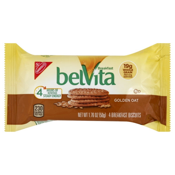 Belvita Breakfast Biscuit Golden Oat; 1.76 Ounces; 5 Per Box; 6 Per Case - High Mart Wholesale