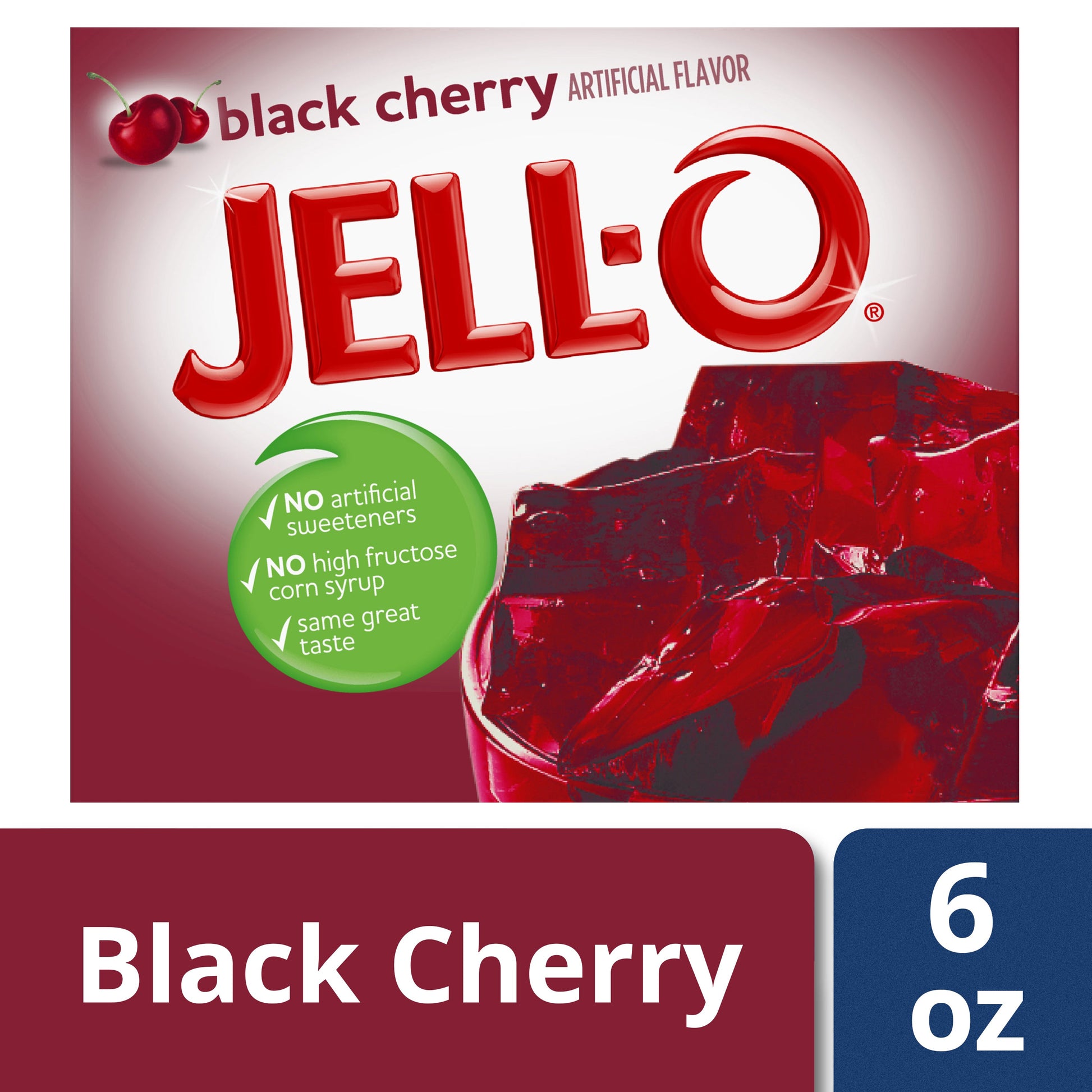 Jell-O Gelatin Jello Black Cherry; 6 Ounces; 24 Per Case - High Mart Wholesale