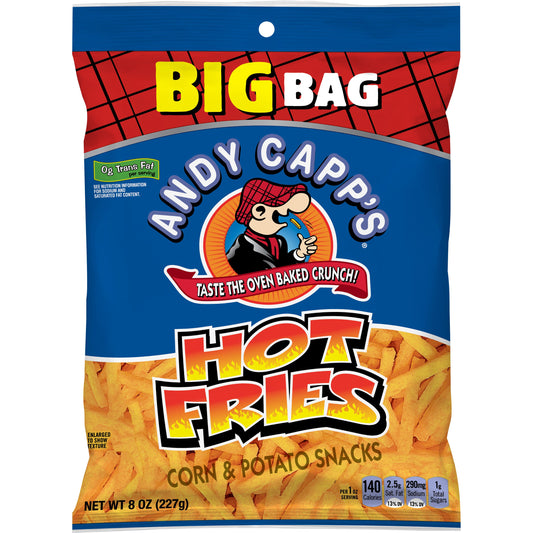 Andy Capp Andy Capp Hot Fries Unpriced Display Ready; 8 Ounces; 8 Per Case
