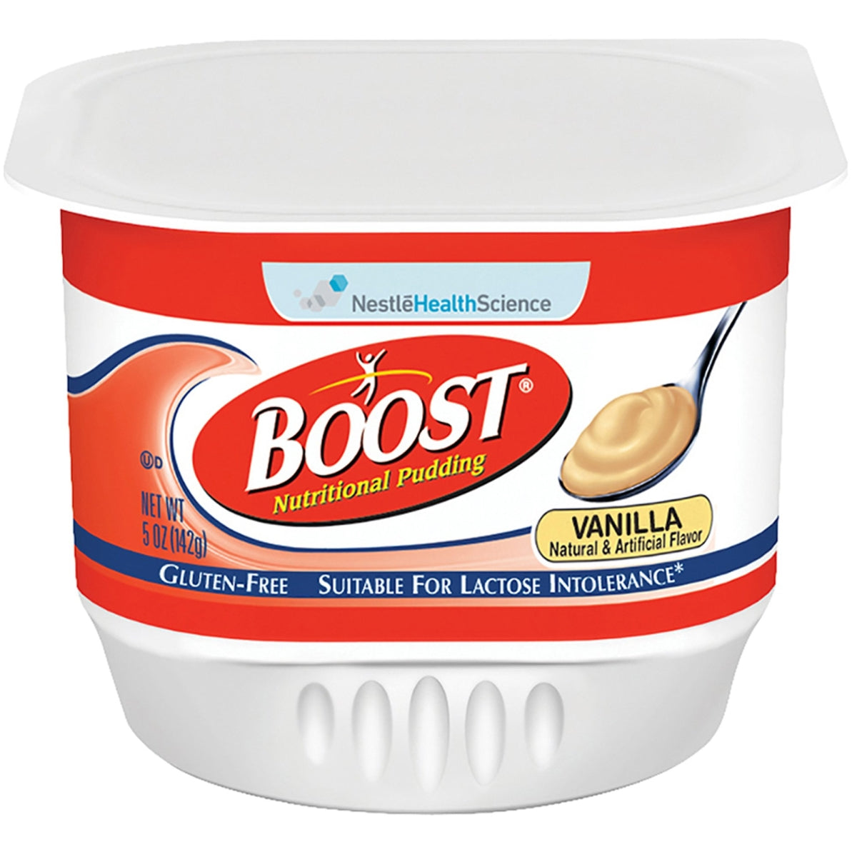 Boost Vanilla Pudding; 5 Ounce; 4 Per Box; 12 Per Case - High Mart Wholesale