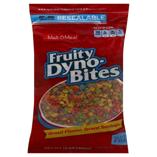 Malt O Meal Cereal Fruity Dyno Bites; 13 Ounces; 16 Per Case - High Mart Wholesale