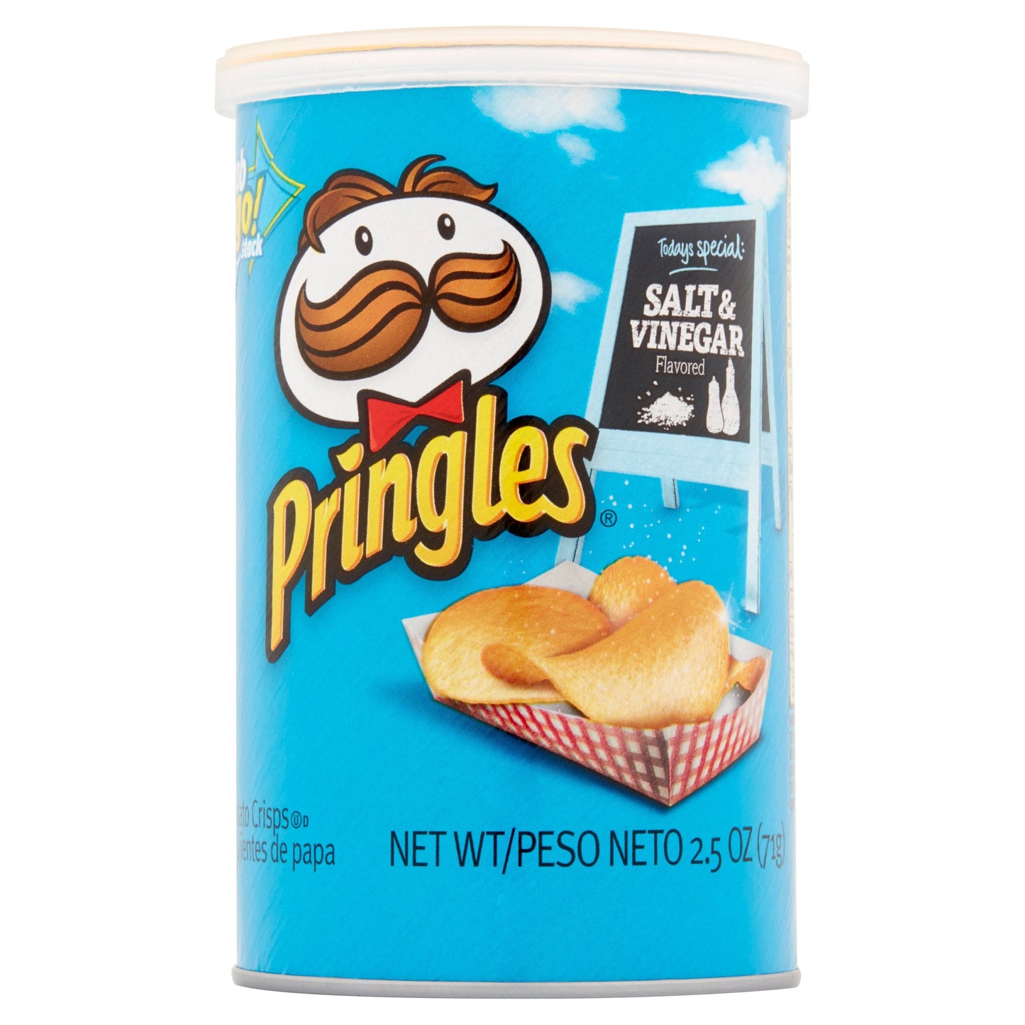 Pringles Salt & Vinegar Potato Crisp; 2.5 Ounces; 12 Per Case