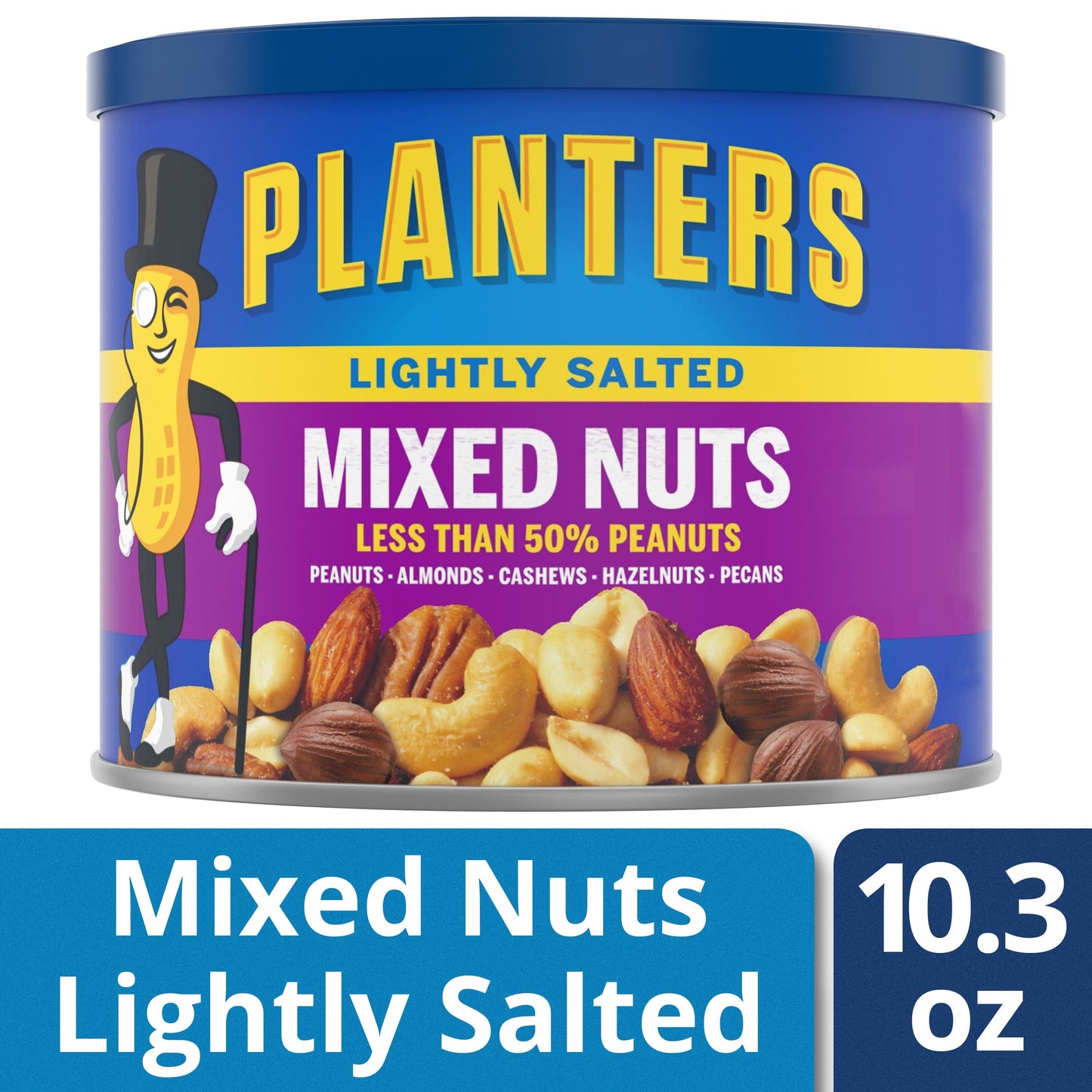 Planters Lightly Salted Mixed Nut; 10.3 Ounces; 12 Per Case