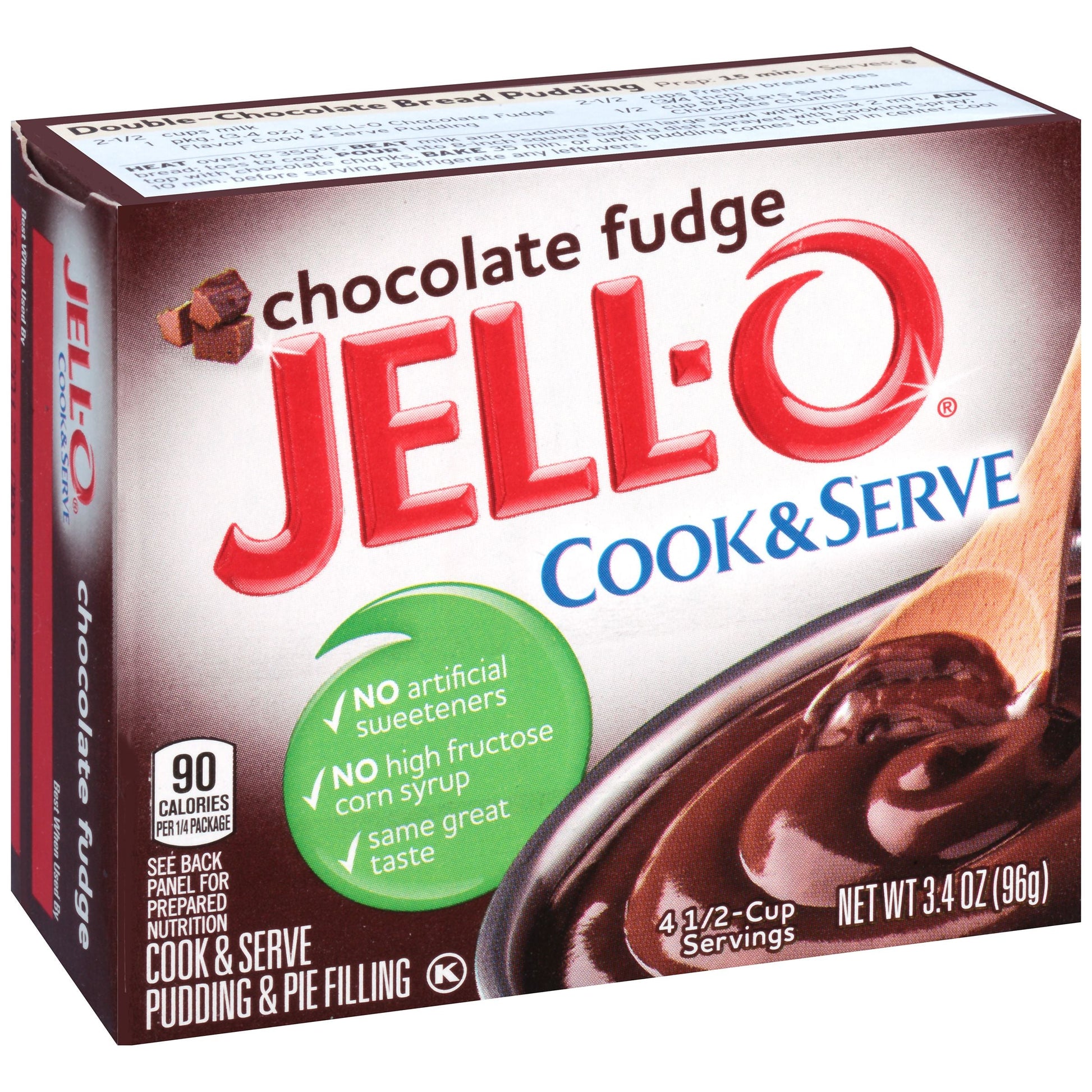 Jell-O Dessert Jello Pudding & Pie Filling Chocolate/Fudge; 3.4 Ounces; 24 Per Case - High Mart Wholesale