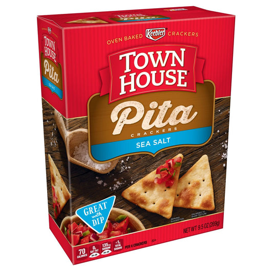 Kellogg's Town House Pita Sea Salt; 9.5 Ounces; 12 Per Case