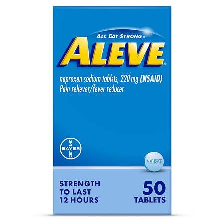 Aleve Tab 50S; 50 Piece; 3 Per Box; 12 Per Case