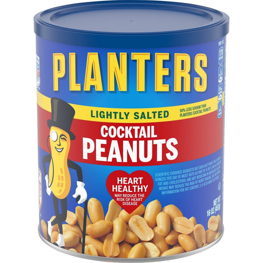 Planters Snack Nuts Lightly Salted; 16 Ounces; 12 Per Case