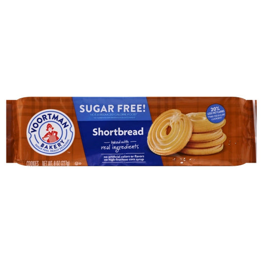 Voortman Sugar Free Shortbread Cookies; 9 Ounce; 12 Per Case - High Mart Wholesale